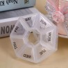 Heptagon Tablettenbox Woche - 7 Tage Transparent