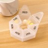 Heptagon Tablettenbox Woche - 7 Tage Transparent