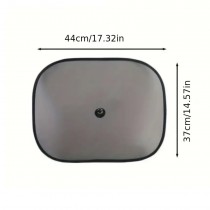 2 Stück Universelle Auto-Sonnenschutz Schwarz