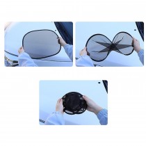 2 Stück Universelle Auto-Sonnenschutz Schwarz