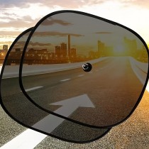 2 Stück Universelle Auto-Sonnenschutz Schwarz