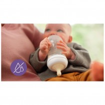 Philips Avent Babyflasche aus Glas Natural Response 240 ml ab 1 Monat (3 Loch)
