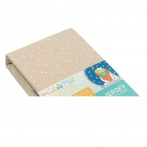 Kuli-Muli Fixleintuch Jersey 80x35 cm Sterne Beige