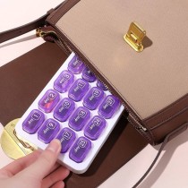 Tablettenbox Monat - 31 Tage Violett