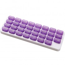 Tablettenbox Monat - 31 Tage Violett