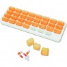 Tablettenbox Monat - 31 Tage Orange