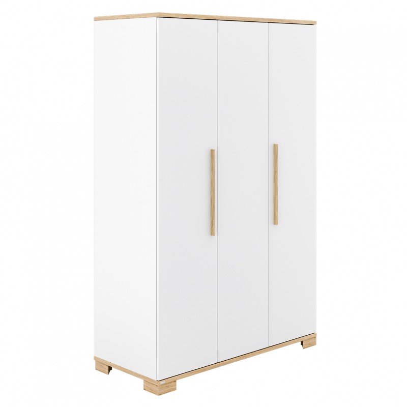 Paidi Yolanda Kleiderschrank 3T Kreideweiss/Eiche-Montana-NB
