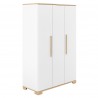Paidi Yolanda Kleiderschrank 3T Kreideweiss/Eiche-Montana-NB