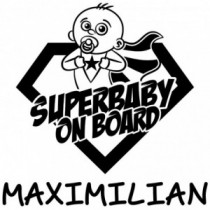 Babyaufkleber Auto