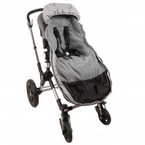 Kaiser Winterfusssack Thermo Fleece für Bugaboo und Joolz Hellgrau Melange