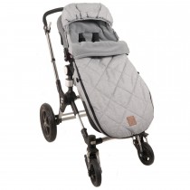 Kaiser Winterfusssack Thermo Fleece für Bugaboo und Joolz Hellgrau Melange