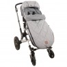 Kaiser Winterfusssack Thermo Fleece für Bugaboo und Joolz Hellgrau Melange