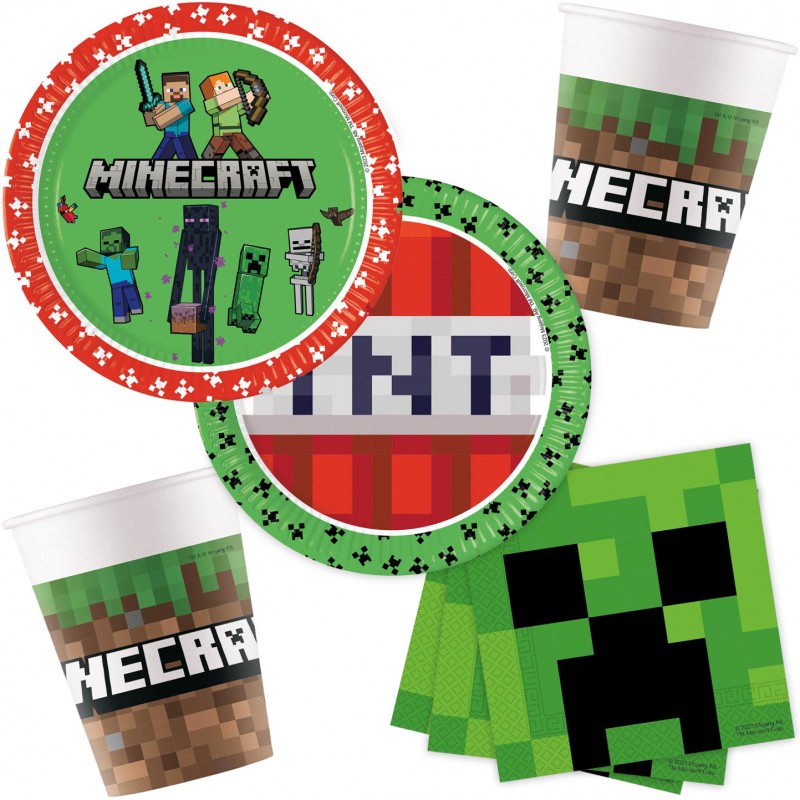 36-teiliges Party-Set Minecraft