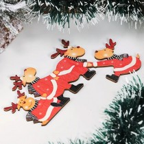 Weihnachtsdeko Purzelnde Elche für Türrahmen
