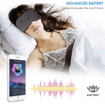 Bluetooth Schlafmaske mit Kopfhörer, Kabellose Schlaf-Kopfhörer