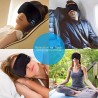 Bluetooth Schlafmaske mit Kopfhörer, Kabellose Schlaf-Kopfhörer Schwarz