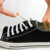 Elastische Schnürsenkel Silikon 16 Stück Weiss