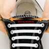 Elastische Schnürsenkel Silikon 16 Stück Weiss