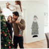 Weihnachtsmann Adventskalender aus Filz Grau