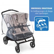 Reer RainCover Twin Regenschutz für Zwillingswagen