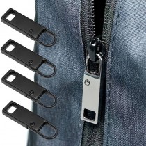 4 Stück Zipper, Schieber für Reissverschlüsse Schwarz