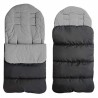 Kinderwagen Winterfusssack Schwarz Grau