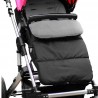 Kinderwagen Winterfusssack Schwarz Grau