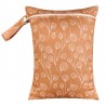 Windeltasche Wetbag 36x26cm Flower Bronze