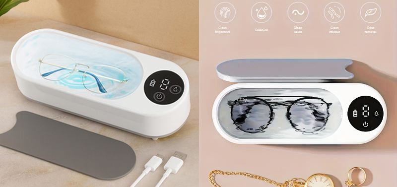 Ultraschallreiniger reinigt Schmuck, Brillen und viele weitere Kleinteile